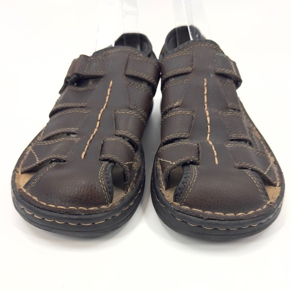 Vintage Faded Glory Y2K Chunky Fisherman Sandals Mens 9.5 Wide 90s Preppy - Picture 3 of 9